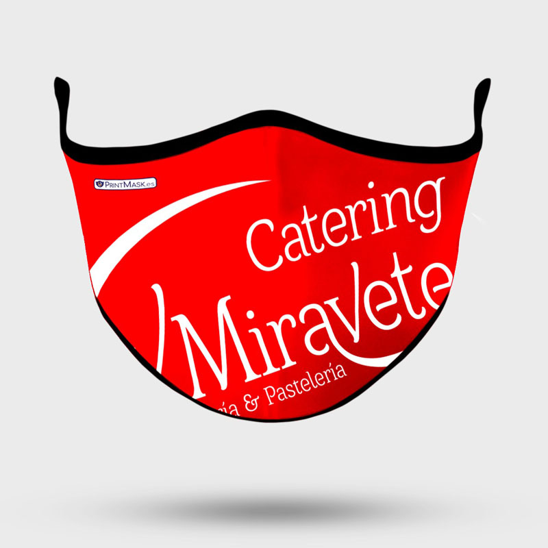 Mascarilla Personalizada Catering Miravete