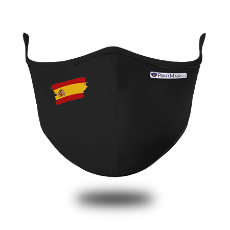 Mascarilla Negra Bandera España