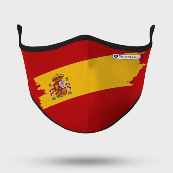 Mascarilla modelo Bandera España Roja