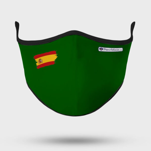 Mascarilla modelo Bandera España Verde